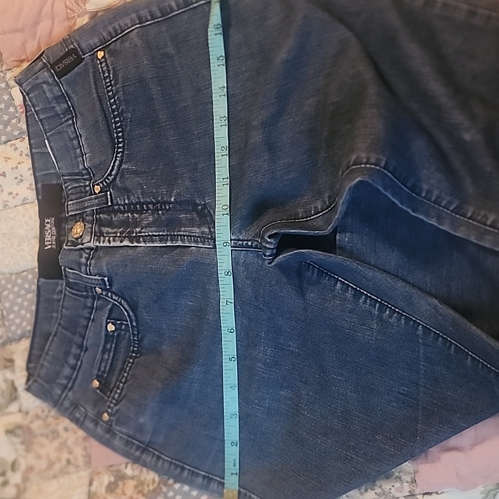 Versace Blue Straight Leg Jeans - Picture 15 of 15